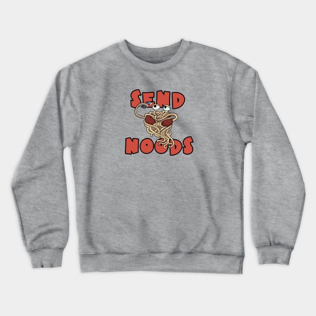 Send Nood(le)s Crewneck Sweatshirt by HexerGraf